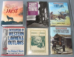 6 Old West books: New Encyclopedia 98', Gunfighters, Outlaws, Atlas, Ghost Towns - Picture 1 of 22