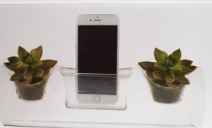 Glass Planter Amp Decor 2 Plants Vase & 1 Phone Holder Syndicate Home & Garden - Picture 1 of 10