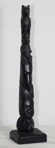 VINTAGE LARGE TOTEM BY BOMA - CANADIAN REPRODUCTION - HAIDA - CAST FIGURE - Picture 1 of 11