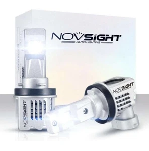 NOVSIGHT LED Headlight Bulbs Conversion Kit H8/H9/J11/H16 JP Upgraded 55W 10000 - Picture 1 of 9