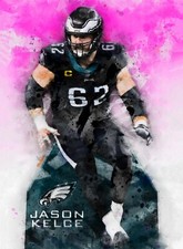 Jason Kelce #1 Sketch Card Limited 9/25 John Rudolph Signed Eagles