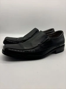 Stacy Adams Men’s Shoes Sz 10.5 M BLACK Leather Slip On Loafers DANTON 24363-001 - Picture 1 of 19