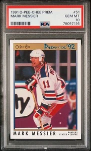 Mark Messier 1991 O-Pee-Chee Premier Hockey Card #51 Graded PSA 10 - Picture 1 of 1