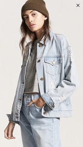 forever 21 women's denim coats & jackets