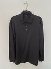 Nike Tiger Woods Collection Long Sleeve Polo Golf Shirt Pullover Gray Size M