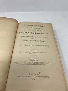 English Laws And Equity Reports vol 1 1850-51 - Picture 1 of 4