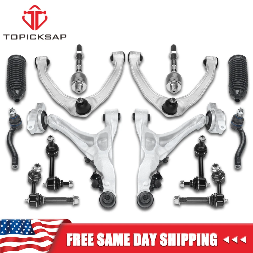 Kit de rótulas de brazo de control superior delantero de 14 piezas para INFINITI G37 Nissan 370Z tracción trasera Foto 1 de 4