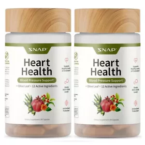 Heart Health Blood Pressure Support Supplement Olive Leaf Extract Capsule 2-Pack - Picture 1 of 9