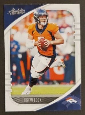 2020 Absolute #45 Drew Lock BRONCOS football card NM/MT - Image 1 of 2