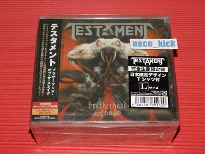 TESTAMENT Brotherhood Of The Snake with Bonus Tracks JAPAN CD + T-SHIRT SET  6WT - Image 1 of 2