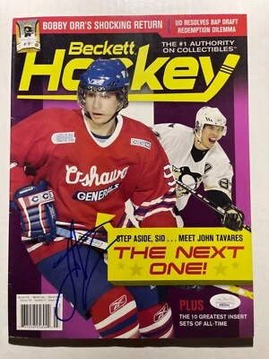 Toronto Maple Leafs JOHN TAVARES Signed Beckett Magazine Oshawa JSA PROOF  - Image 1 of 2