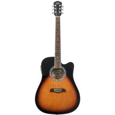 Oscar Schmidt OD45CEVSB Dreadnought Acoustic Electric Guitar, Vintage Sunburst - Image 1 of 2