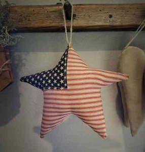 Primitive Americana Flag Star, Patriotic americana decor, flag - Picture 1 of 6