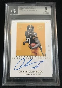 2020 Encased Rookie Endorsements Gold CHASE CLAYPOOL RE-CC #/25 Auto RC BGS 9/10 - Picture 1 of 1