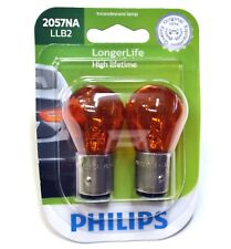 Philips LongerLife 2057NA 27/6.7W Two Bulbs Front Turn Signal Light Replace Lamp