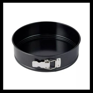 Round Cake Tin Mold Non Stick Coated Spring Form Loose Base Baking Pan Tray - Picture 1 of 3