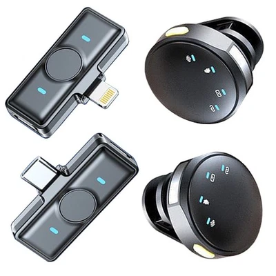 Mini Microphone for iPhone: Wireless Lavalier Microphones for Android/PC/ipad - Image 1 of 4