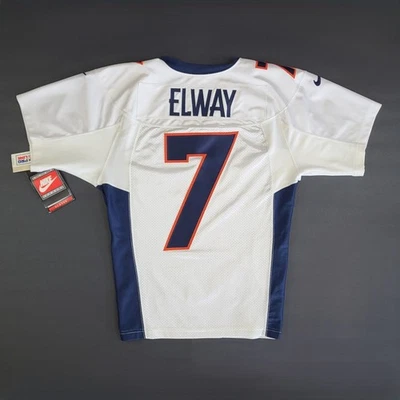 Camiseta deportiva vintage de los Denver Broncos John Elway #7 línea Nike Pro talla 44 blanca cosida Foto 1 de 4