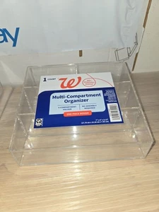 Walgreens Multi-Compartment Organizer 1-Count 4-compartment Holder 7"×6"×3.13" - Picture 1 of 6