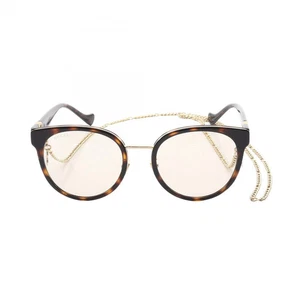 GUCCI Gafas de sol entrelazadas Plástico Damas Marrón - Imagen 1 de 8