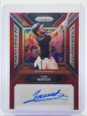 LUIS MATOS 2024 PANINI PRIZM SENSATIONAL SIGNATURES RED AUTO /99 Q4854 - Image 1 of 2