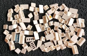 LEGO White Mixed Slopes Bundle 1x1 1x2 Curved Roof Small Smooth Brick Pieces Lot - Picture 1 of 4