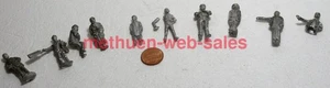 Spur O, 1:48 ~ Weißmetallfiguren x 10 ~ Passagiere, RR Personen, Zivilisten ~ Vintage - Bild 1 von 1