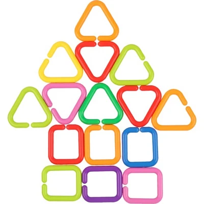 35pcs Rings Geometric Linking Chains Ring Toys Infants Hand Toys - Image 1 of 4