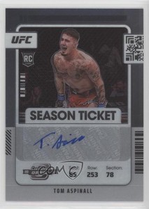2022 Chronicles UFC Contenders Optic Season Ticket Tom Aspinall Rookie Auto RC