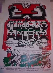 Vintage Chicano History Original Poster By Ruben Guzman - Picture 1 of 7