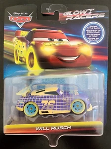 Disney Pixar Cars Glow Racers Will Rusch Diecast Car Glow In The Dark - Picture 1 of 4