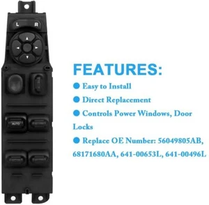 Power Window Switch Master Control Front Left Side For Dodge Dakota Durango - Picture 1 of 11