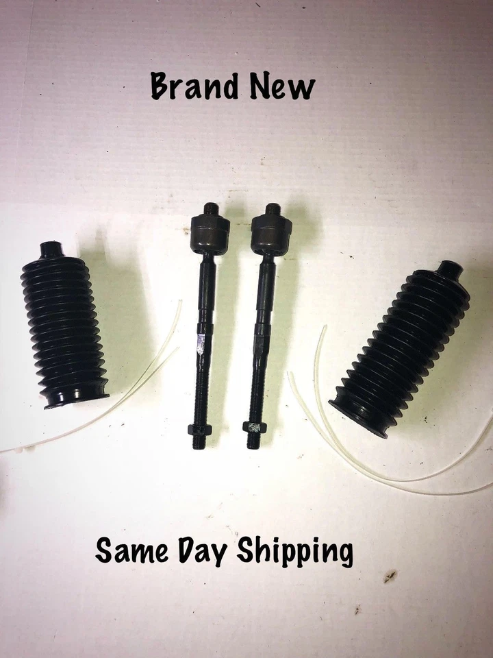 4 pc Set New (2) Inner Tie Rod   2 boots 1991 1992 1993 1994 1995 Acura Legend - Image 1 of 1
