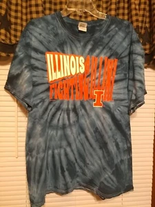 University of Illinois Fighting Illini kurzärmeliges Herren-XL-T-Shirt gefärbt - Bild 1 von 8
