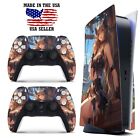 PS5 Disc Version Console & Controller Vinyl Skin Decal Wrap - Anime Pirate Girl