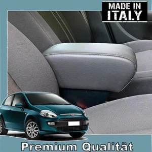 Reposabrazos central para Fiat Punto Grande Punto Eco cuero negro longitud ajustable - Imagen 1 de 5