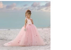 NWT Dollcake Dress Pink Lady Tutu Frock Girl Wedding Special Occasion Pageant 7 - Picture 1 of 4