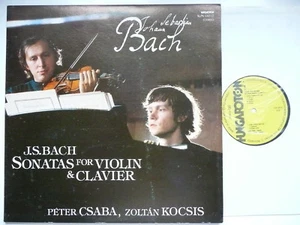 KOCSIS & CSABA PLAY BACH SIX SONATAS FOR VIOLIN & CLAVIER HUNGAROTON 12421-2 - Picture 1 of 4