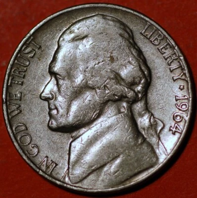 United States 5 Cents 1964 KM# A192 - Image 1 of 2