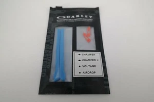 AUTHENTIC Oakley BLUE ORANGE Earsocks & Icons fit CHAMFER / 2.0 OX8039 OX8040 - Picture 1 of 2