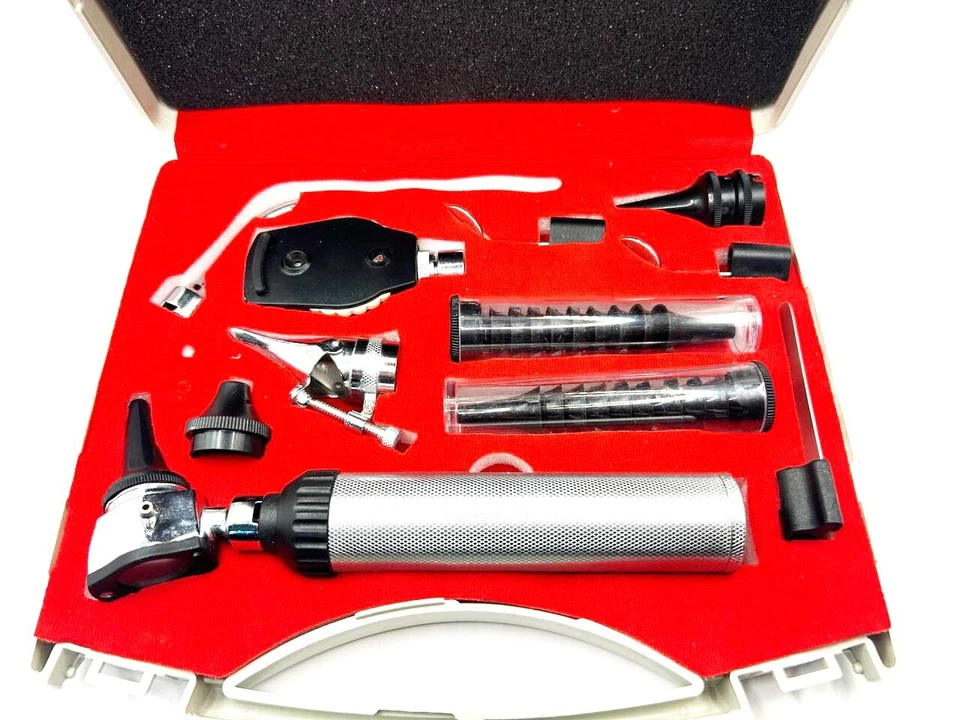 "Otoskop Ophthalmoskop Set Ohrenleuchte Diagnose Ohrtrichter HNO Otologie" ✅ - Bild 1 von 4