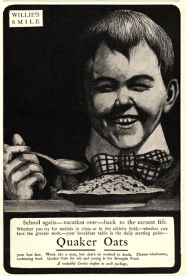 1909 QUAKER OATS CALIFORNIA ROCK ISLAND SOUTHERN PACIFIC PRINT AD 2534 - Image 1 of 3