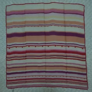 LANCETTI Sciarpa di seta sciarpe 33,5" X 34,5" O627 - Foto 1 di 18