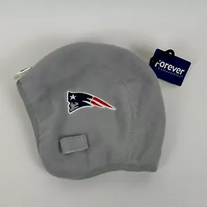 New England Patriots Forever Collectibles Winter Hat Fleece Gray Adult One Size - Picture 1 of 7