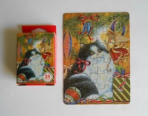 FX SCHMID puzzle 24 piece MINI-Puzzle No 93457 HAPPY HOLIDAYS - Picture 1 of 8