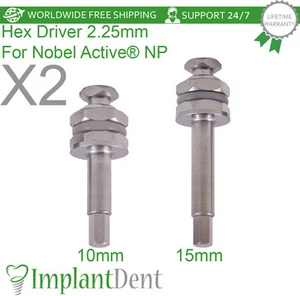 2x Dental Hex Driver Conical Connection 2.25mm NP Stainless Steel Tool - Picture 1 of 3