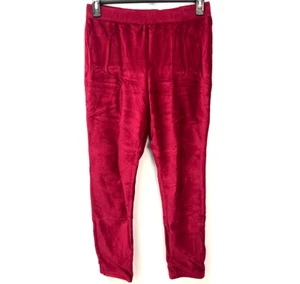 HUE Scarlet Red High Waist Corduroy Leggings Women's Sz Large U19344 - Picture 1 of 9