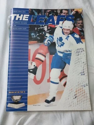 Toronto Maple Leaf 1990's Game Program. Wendel Clark On The Cover - Image 1 of 2