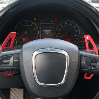 Extensión de palanca de cambios de volante para Audi A3 A4 B8 A5 A6 C7 Q3 Q5 TT rojo Foto 1 de 4