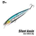 Floating Sea Bass Fishing Lures Baits 130mm 20g Minnow Lures with Flash Blade Ha